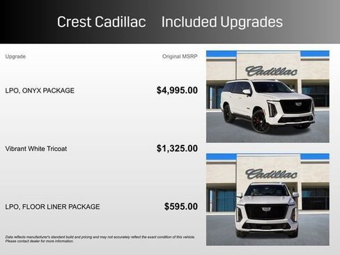 Certified 2026 Cadillac Escalade V w/ LPO, ONYX Package image 6