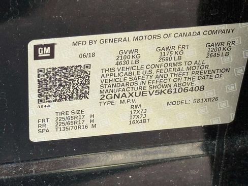 Used 2019 Chevrolet Equinox LT AWD/4WD image 14