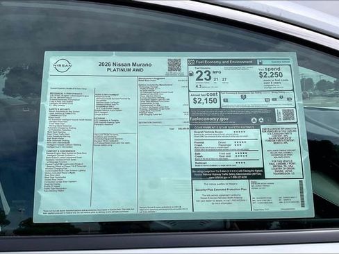 New 2026 Nissan Murano Platinum w/ Technology Package AWD/4WD image 13