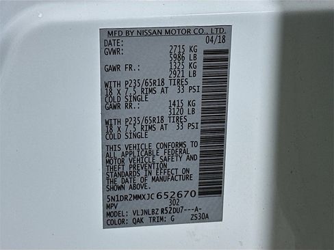 Used 2018 Nissan Pathfinder S image 32