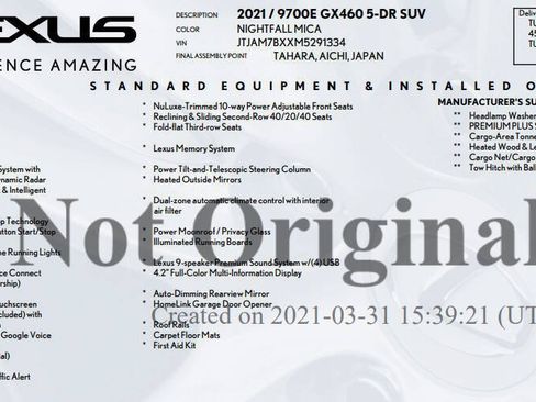 Used 2021 Lexus GX 460 Premium w/ Accessory Package AWD/4WD image 28