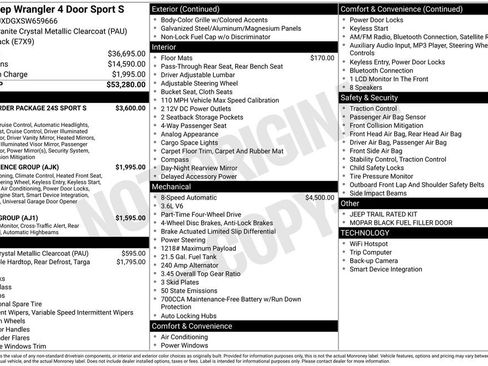 New 2025 Jeep Wrangler Unlimited Sport AWD/4WD image 6