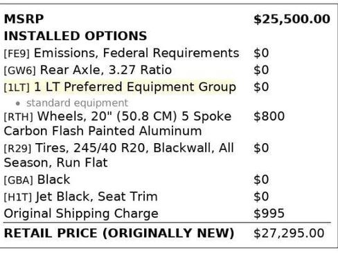 Used 2020 Chevrolet Camaro LT RWD image 4