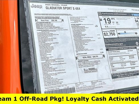 New 2025 Jeep Gladiator Sport image 36