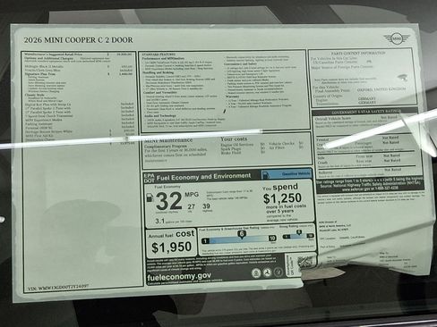 New 2026 MINI Cooper 2-Door Hardtop FWD image 29
