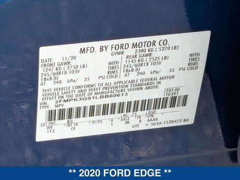 Used 2020 Ford Edge SE image 24