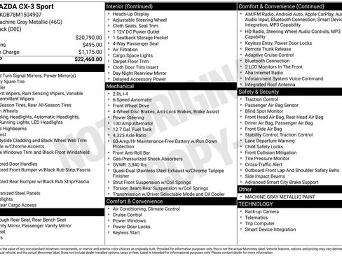 Used 2021 MAZDA CX-3 Sport image 34