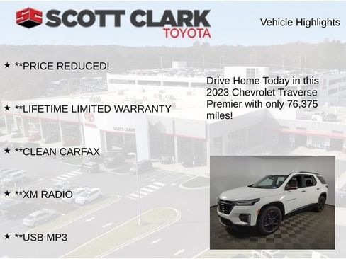 Used 2023 Chevrolet Traverse Premier w/ Redline Edition AWD/4WD image 12