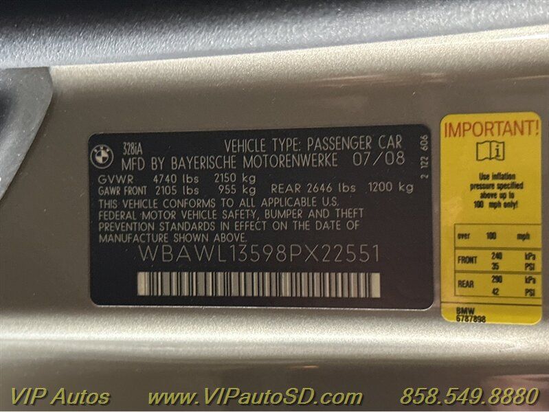 Used 2008 BMW 328i Convertible RWD image 46