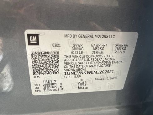 Used 2021 Chevrolet Traverse High Country AWD/4WD image 86