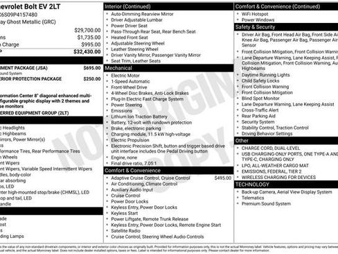 Used 2023 Chevrolet Bolt LT w/ Infotainment Package image 3