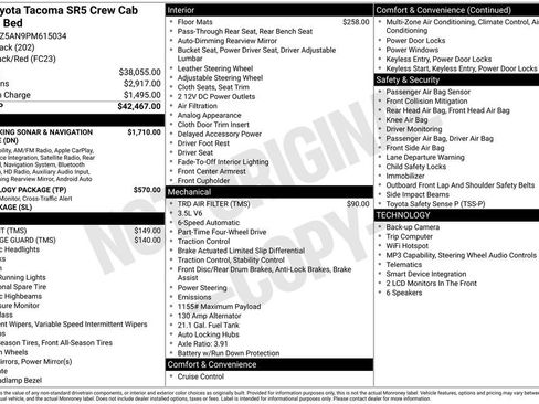 Used 2023 Toyota Tacoma SR5 AWD/4WD image 1