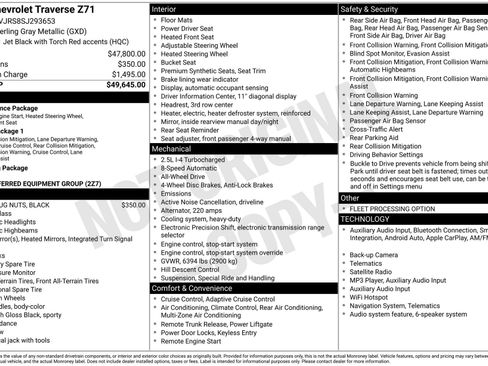 Used 2025 Chevrolet Traverse Z71 AWD/4WD image 46