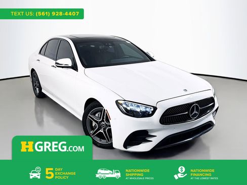 Used 2022 Mercedes-Benz E 350 Sedan w/ AMG Line Exterior image 1