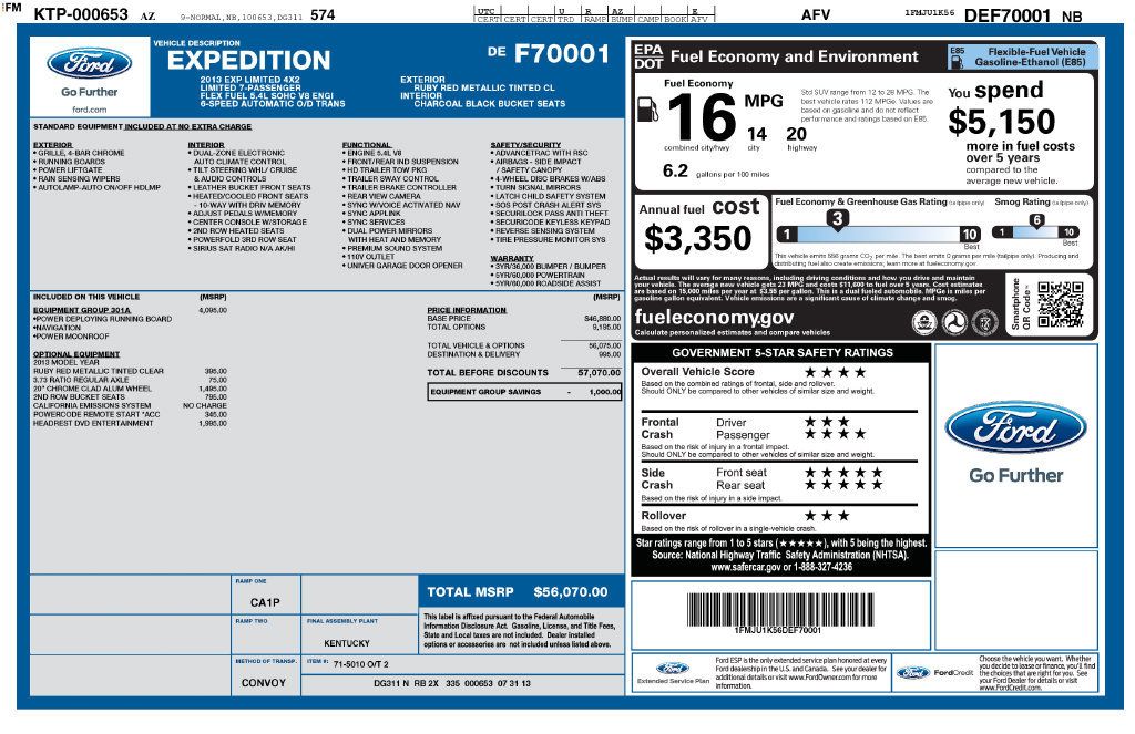 Used 2013 Ford Expedition Limited RWD image 44