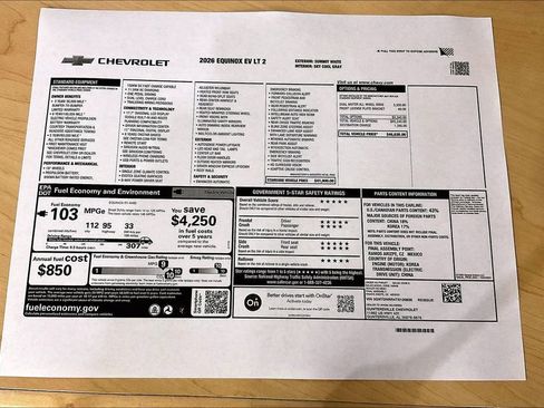 New 2026 Chevrolet Equinox EV LT AWD/4WD image 14