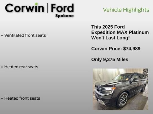 Used 2025 Ford Expedition Max Platinum image 8