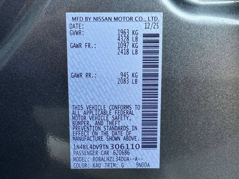 Used 2026 Nissan Altima 2.5 SV FWD image 34