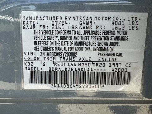 Used 2025 Nissan Sentra SV w/ All-Weather Package FWD image 35