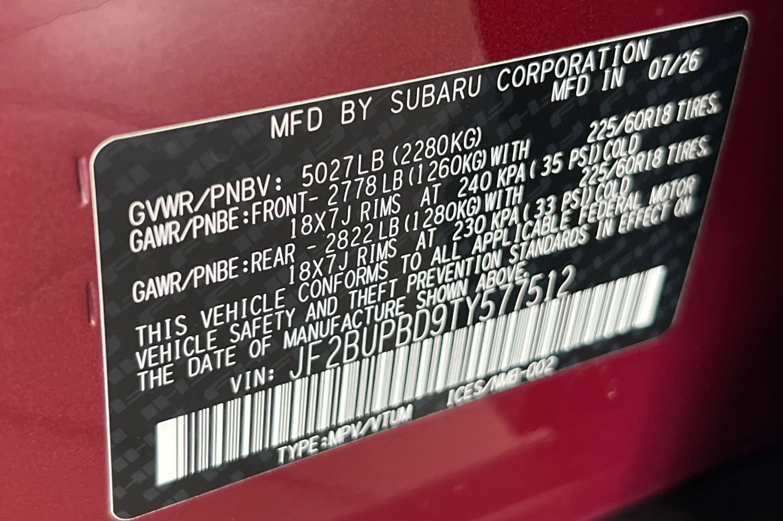 New 2026 Subaru Outback Premium AWD/4WD image 28