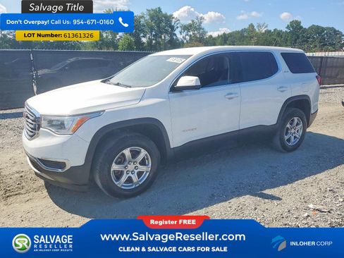 Used 2019 GMC Acadia SLE FWD image 1