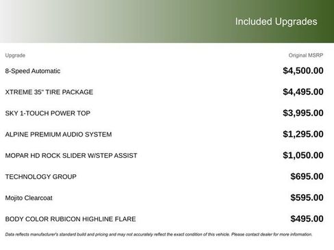 New 2025 Jeep Wrangler Unlimited Rubicon w/ XTREMEE 35" Tire Package image 3