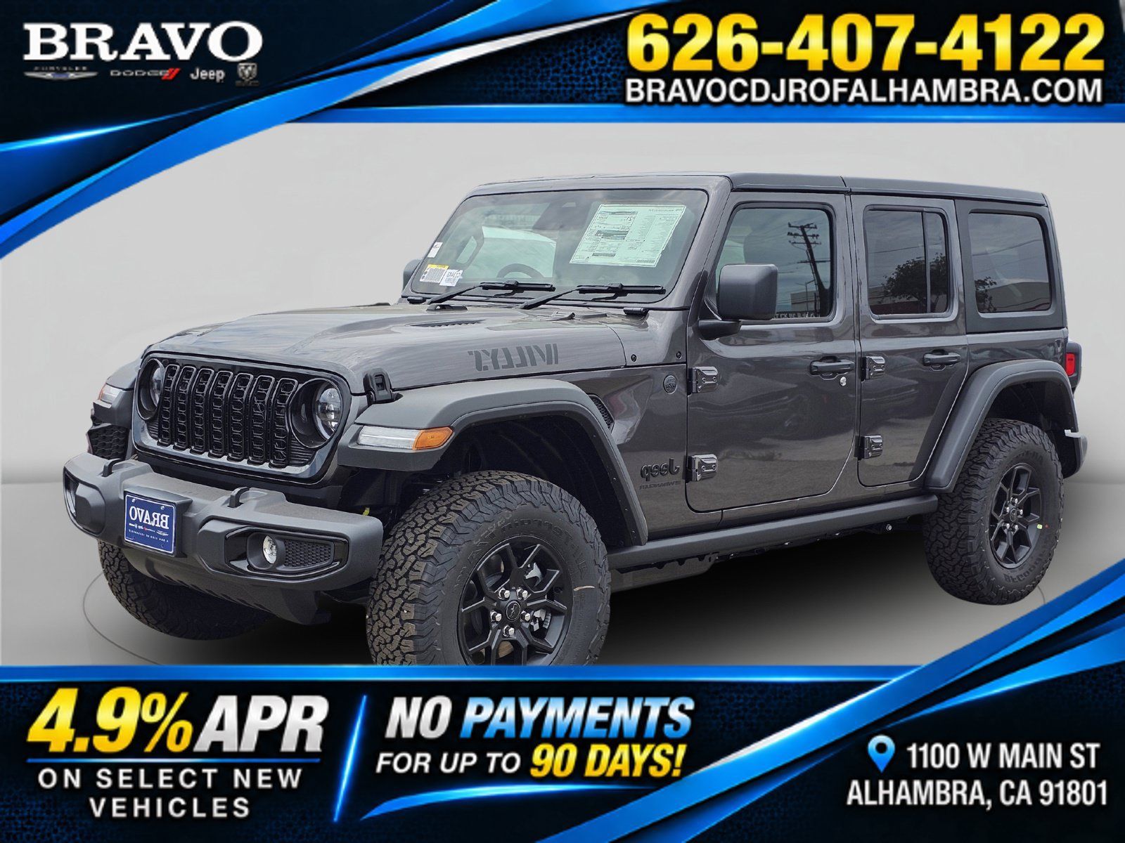 New 2026 Jeep Wrangler Unlimited Sport AWD/4WD image 1
