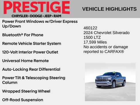 Used 2024 Chevrolet Silverado 1500 LTZ w/ Technology Package image 6