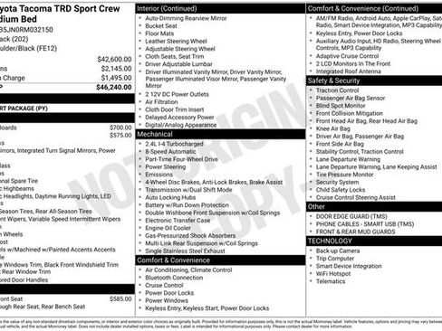 Used 2024 Toyota Tacoma TRD Sport AWD/4WD image 35