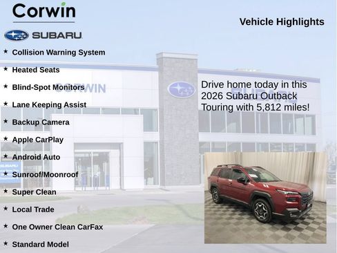 Used 2026 Subaru Outback Touring AWD/4WD image 6