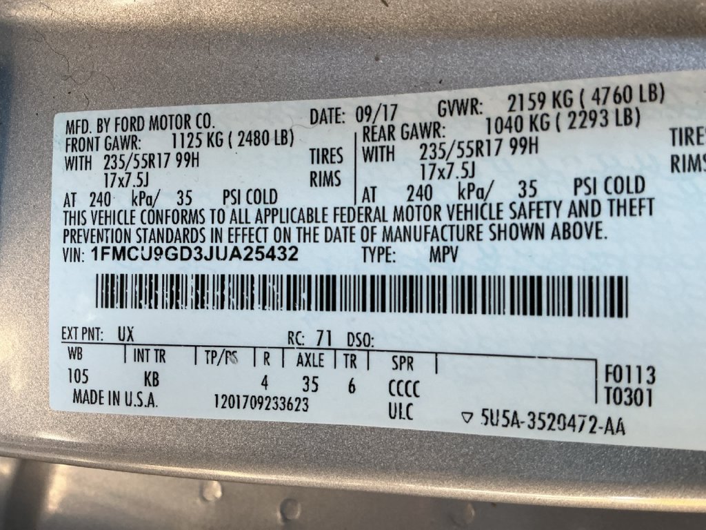 Used 2018 Ford Escape SE AWD/4WD image 24