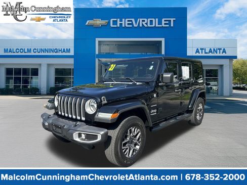 Used 2021 Jeep Wrangler Unlimited Sahara AWD/4WD image 1