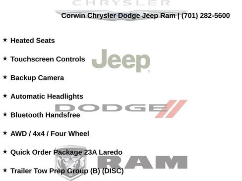 Certified 2023 Jeep Grand Cherokee Laredo w/ Luxury Tech Group I AWD/4WD image 8