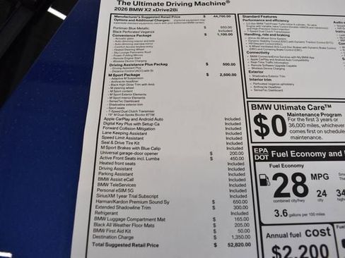 New 2026 BMW X2 xDrive28i w/ M Sport Package AWD/4WD image 6