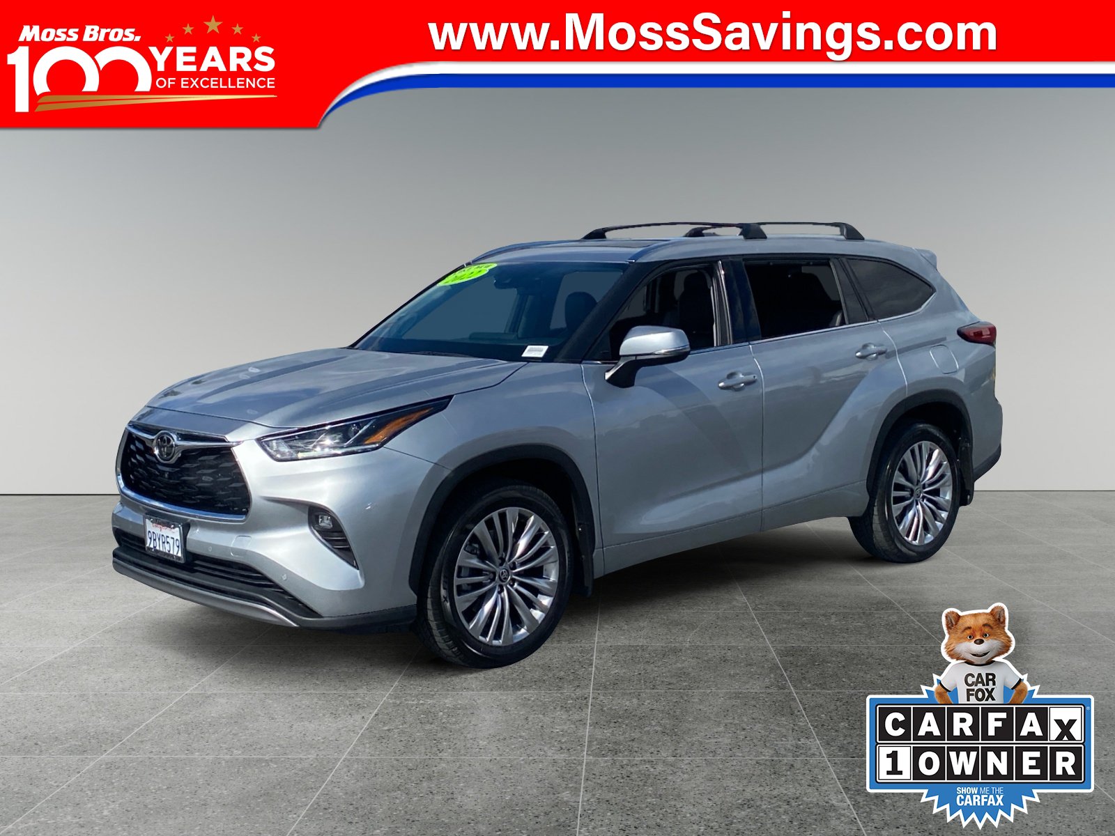 Used 2022 Toyota Highlander Platinum FWD image 1