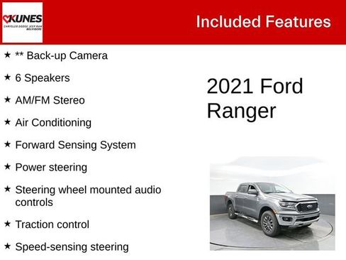 Used 2021 Ford Ranger XLT w/ Equipment Group 301A Mid RWD image 3
