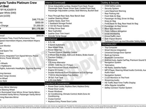 Used 2020 Toyota Tundra Platinum RWD image 42