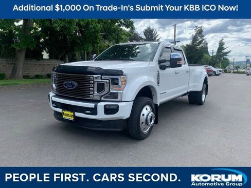 Used 2020 Ford F450 Platinum w/ Camper Package AWD/4WD image 1
