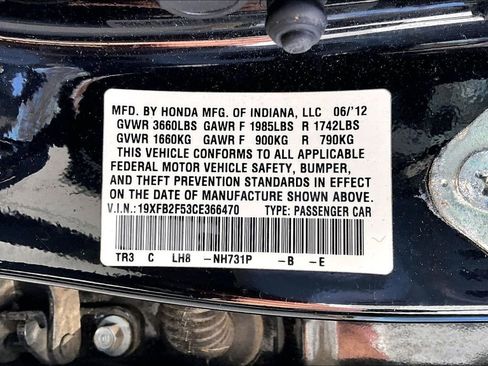 Used 2012 Honda Civic LX image 13