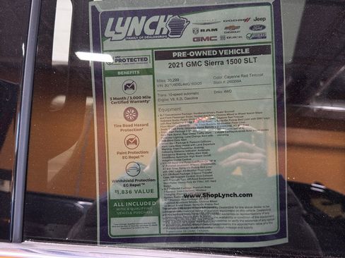 Certified 2021 GMC Sierra 1500 SLT w/ SLT Premium Plus Package image 46