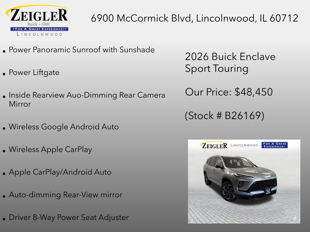 New 2026 Buick Enclave Sport Touring w/ Power Package FWD image 30