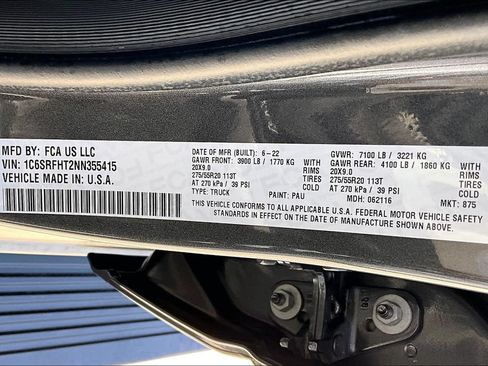 Certified 2022 RAM 1500 Limited w/ Trailer Tow Group AWD/4WD image 34