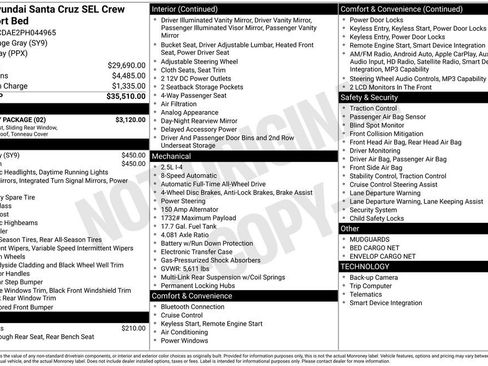 Used 2023 Hyundai Santa Cruz SEL w/ Activity Package AWD/4WD image 42