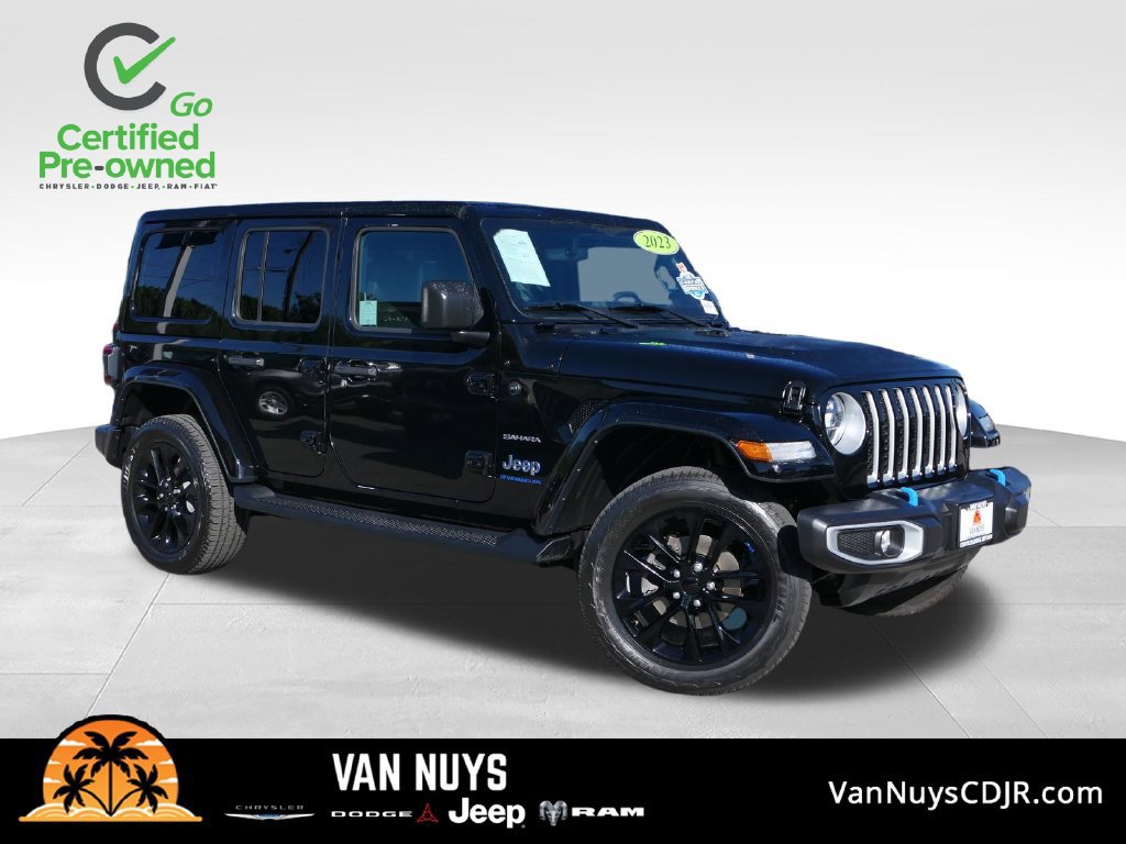 Certified 2023 Jeep Wrangler Unlimited Sahara w/ Cold Weather Group AWD/4WD image 1