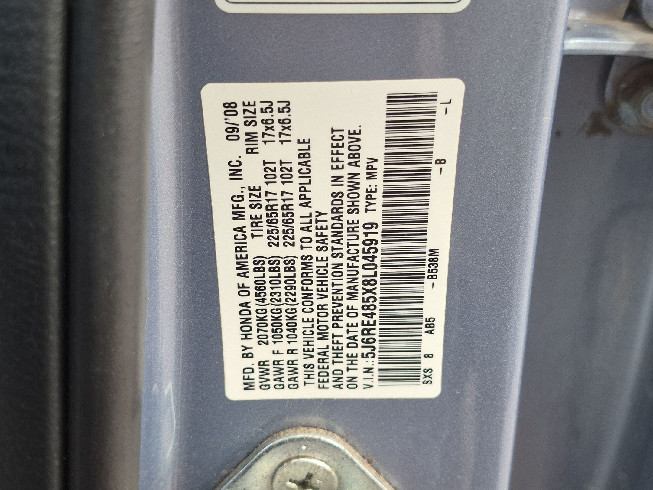 Used 2008 Honda CR-V EX image 34
