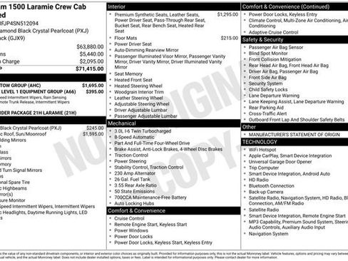 Used 2025 RAM 1500 Laramie w/ Trailer Tow Group AWD/4WD image 18