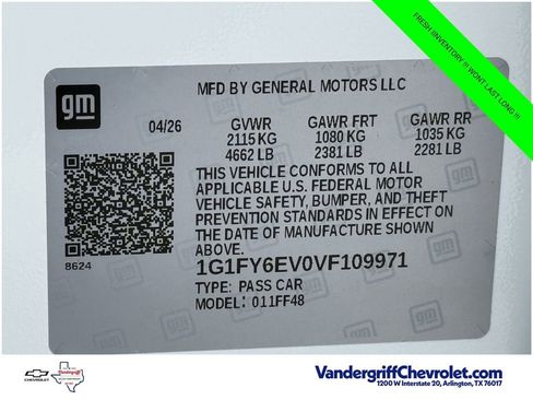 New 2027 Chevrolet Bolt LT FWD image 20