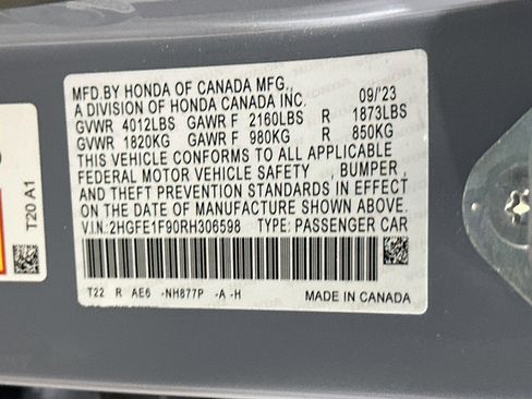 Used 2024 Honda Civic Touring image 12