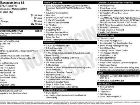 Used 2020 Volkswagen Jetta SE w/ SE Cold Weather Package image 6