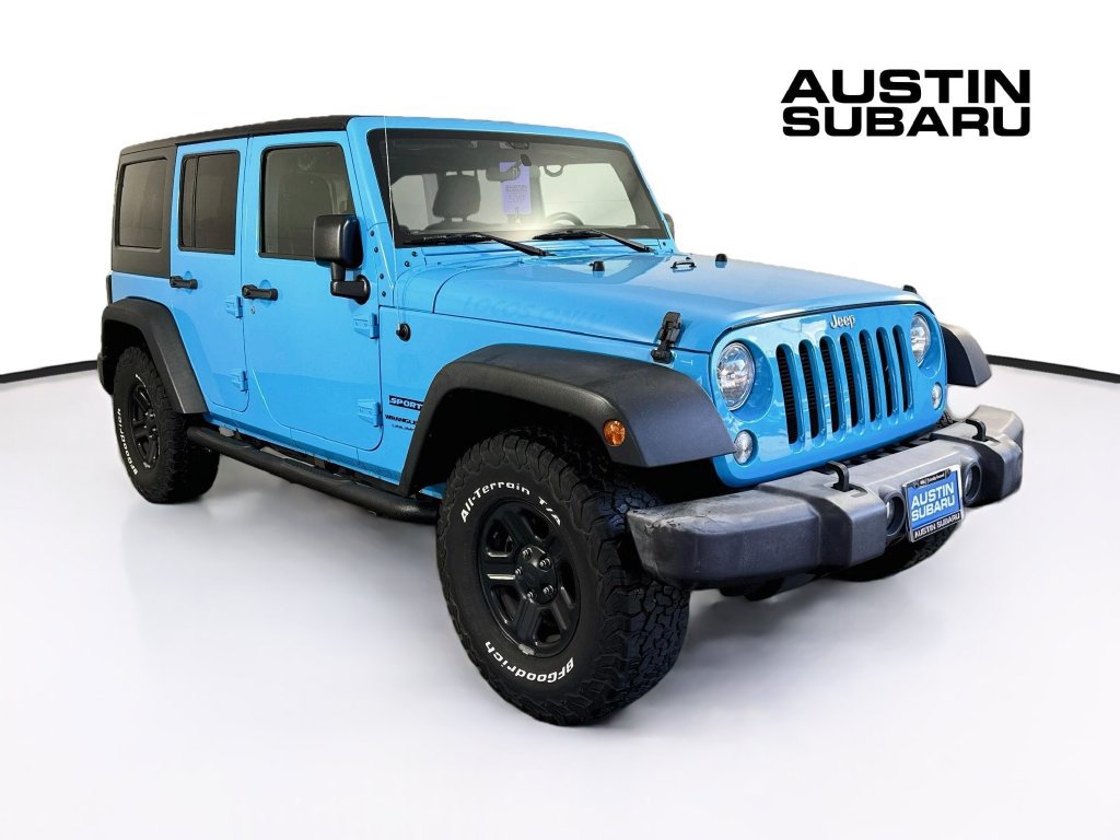 Used 2018 Jeep Wrangler Unlimited Sport w/ Connectivity Group AWD/4WD image 1